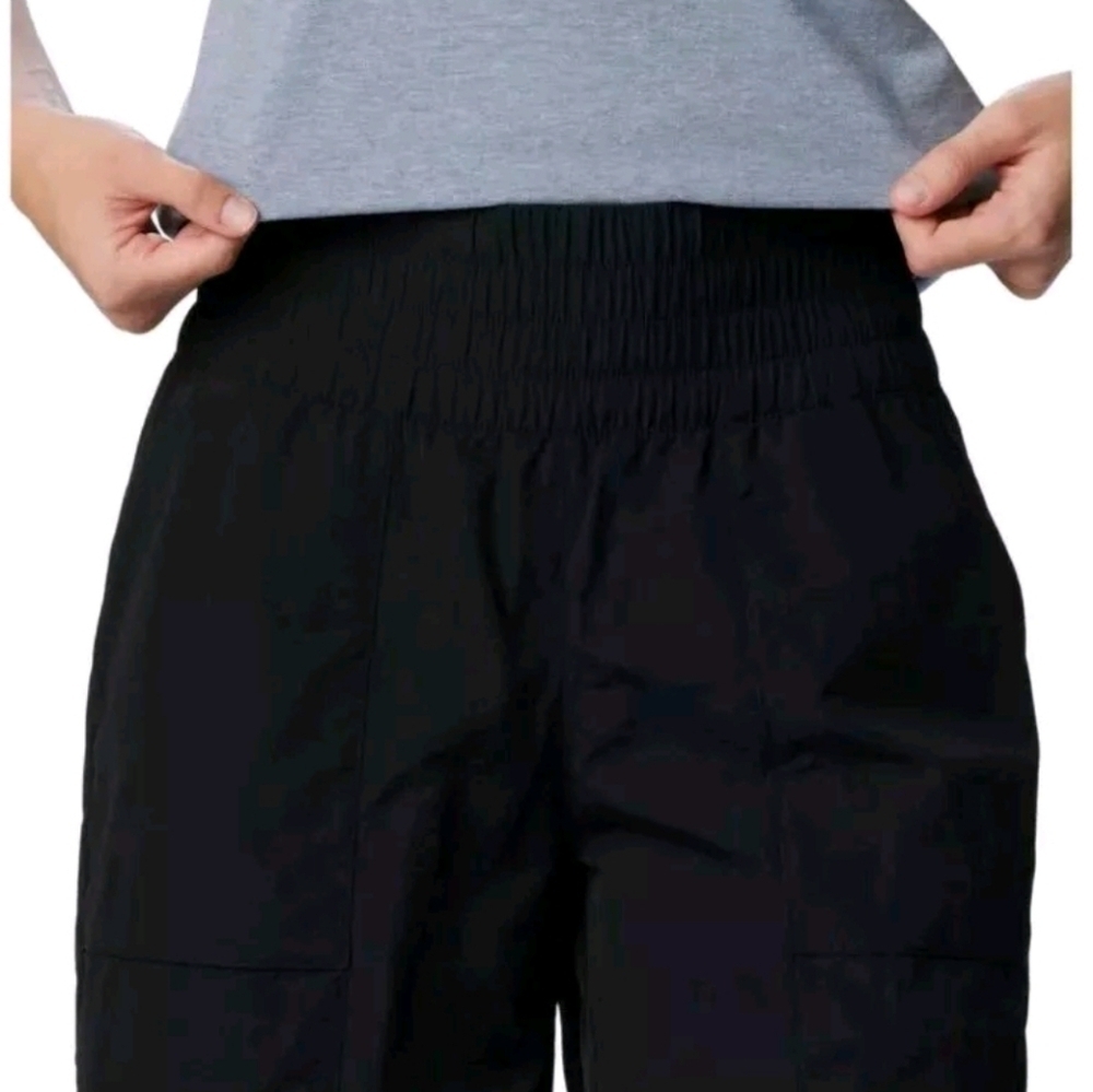 Womens Columbia Boundless Trek 7' Shorts Size XXL Black Athletic Gorpcore